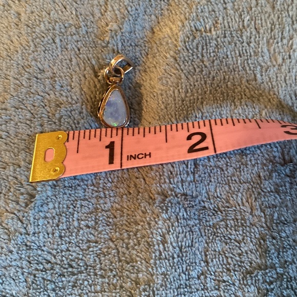 Sterling Australian Opal Poison Box Pendant - Picture 5 of 9